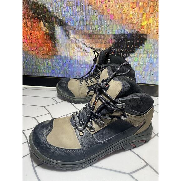 Red Wing Shoes ASTMF 2413-11 Brown Steel Toe Boots Size 9 EE main image 2